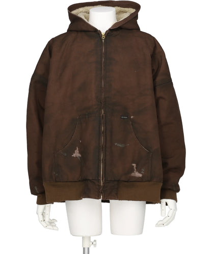 KAMIYA(カミヤ)BORD BOA LINING DUCK ZIP-UP PARKA