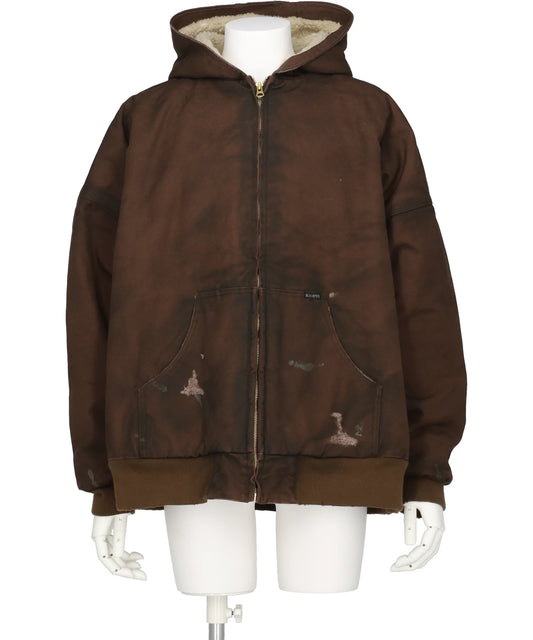 KAMIYA(カミヤ)BORD BOA LINING DUCK ZIP-UP PARKA