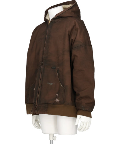 BORD BOA LINING DUCK ZIP-UP PARKA