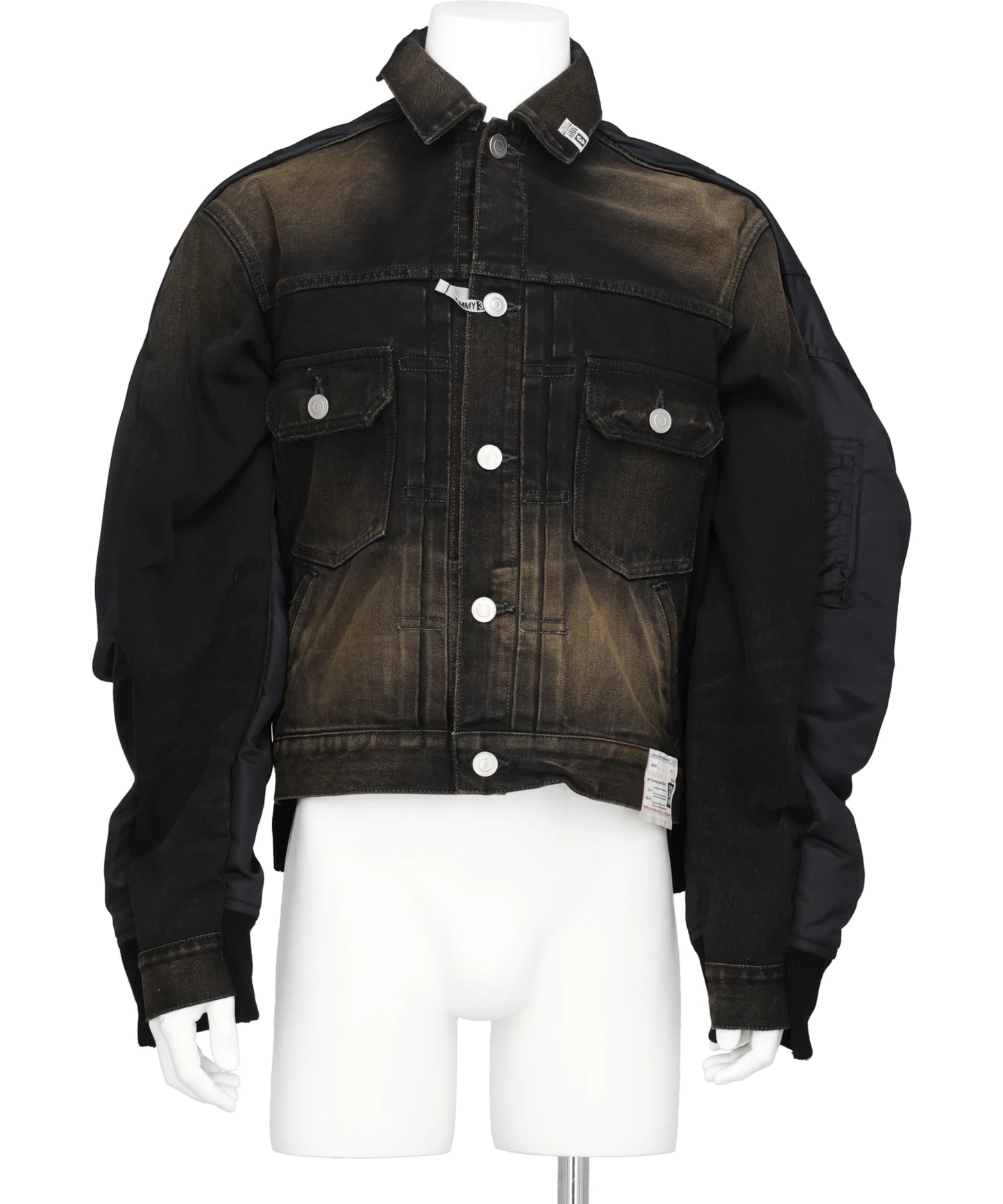 Maison MIHARA YASUHIRO(メゾンミハラヤスヒロ) 2026SS COMBINED DENIM×MA-1 BLOUSON A16BL021