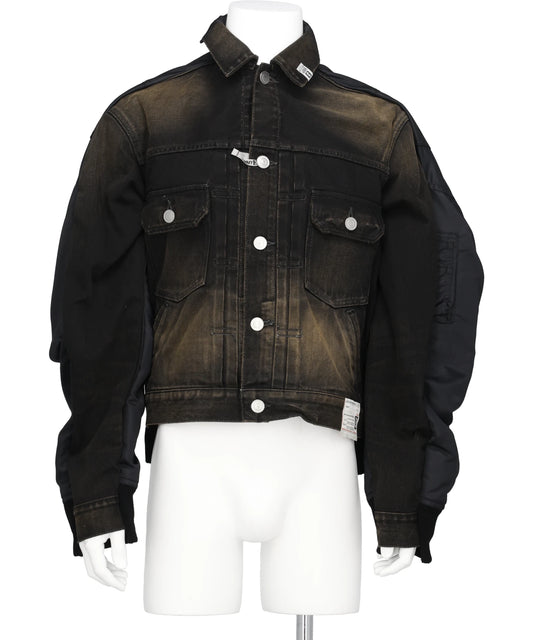 Maison MIHARA YASUHIRO(メゾンミハラヤスヒロ) 2026SS COMBINED DENIM×MA-1 BLOUSON A16BL021