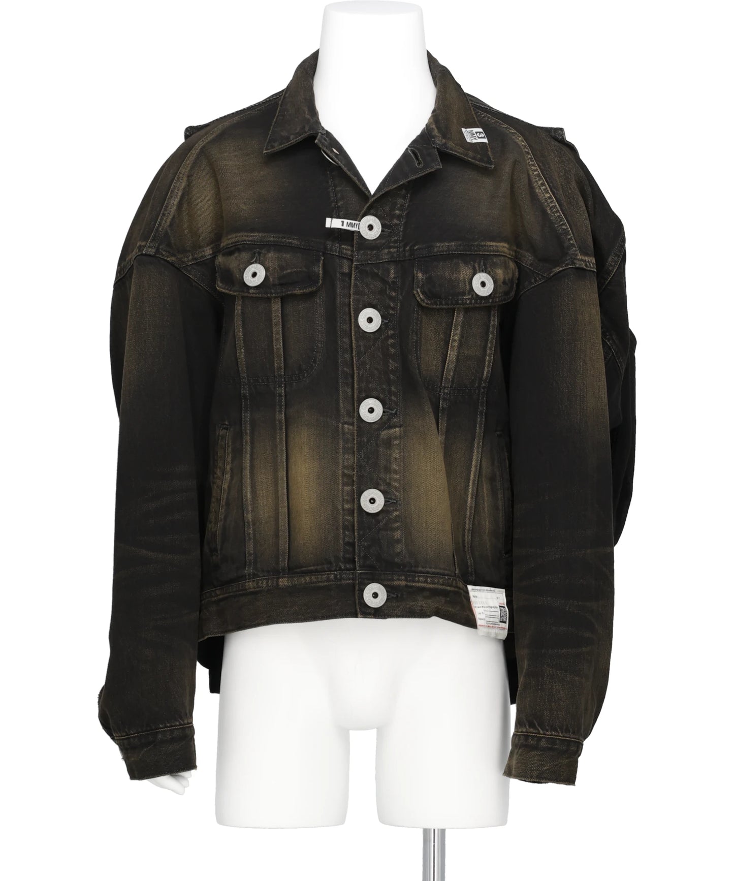 Maison MIHARA YASUHIRO(メゾンミハラヤスヒロ) BACK VEST DENIM  BLOUSON A16BL023