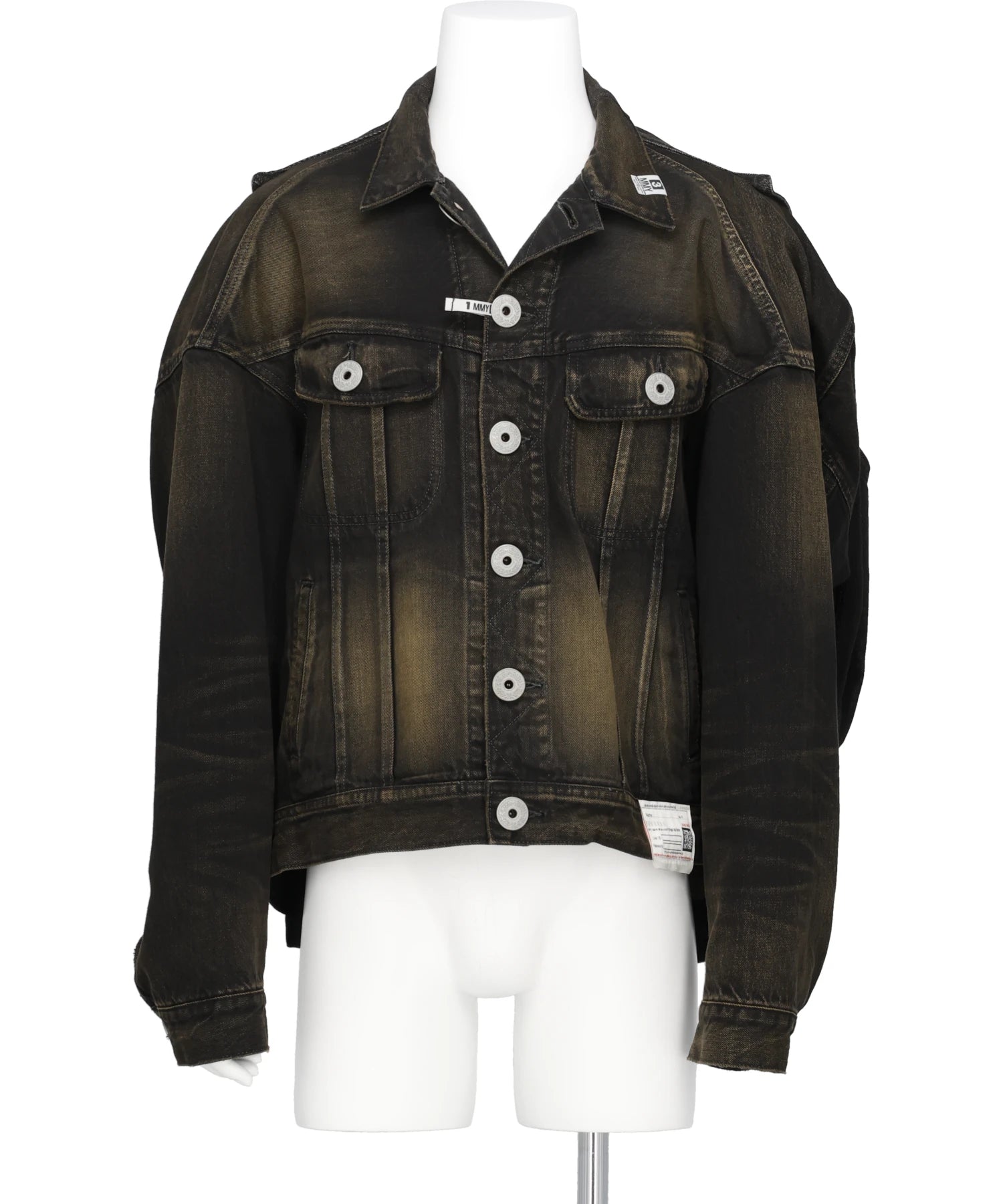 Maison MIHARA YASUHIRO(メゾンミハラヤスヒロ) BACK VEST DENIM  BLOUSON A16BL023