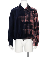 TAAKK(ターク)HAND-BLEACHED VELVET ZIP BLOUSON