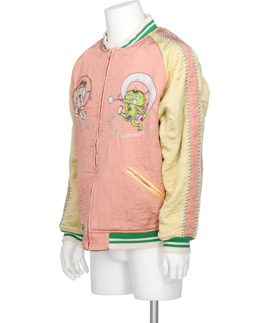 REVERSIBLE SKA JAMBER/BLK+PNK