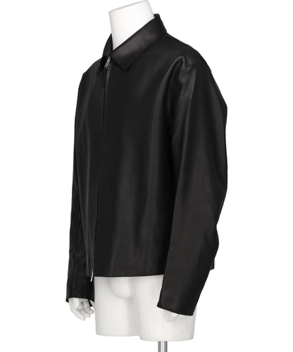 CALF NAPPA LEATHER MINIMAL BLOUSON