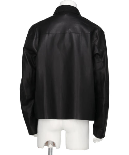 CALF NAPPA LEATHER MINIMAL BLOUSON