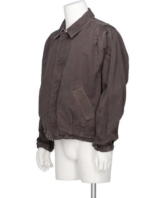 GARMENT-DYE BALLON SILHOUETTE BLOUSON