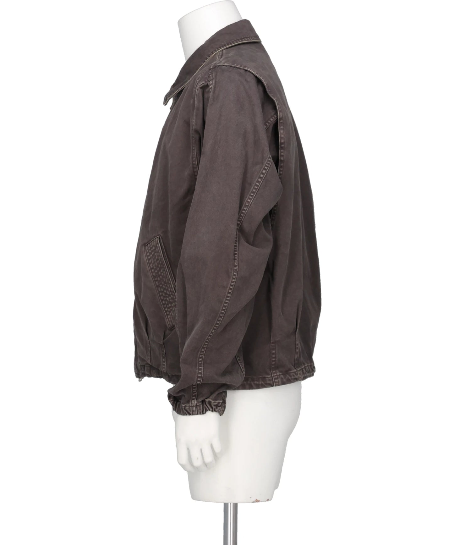 GARMENT-DYE BALLON SILHOUETTE BLOUSON