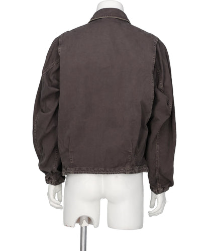 GARMENT-DYE BALLON SILHOUETTE BLOUSON