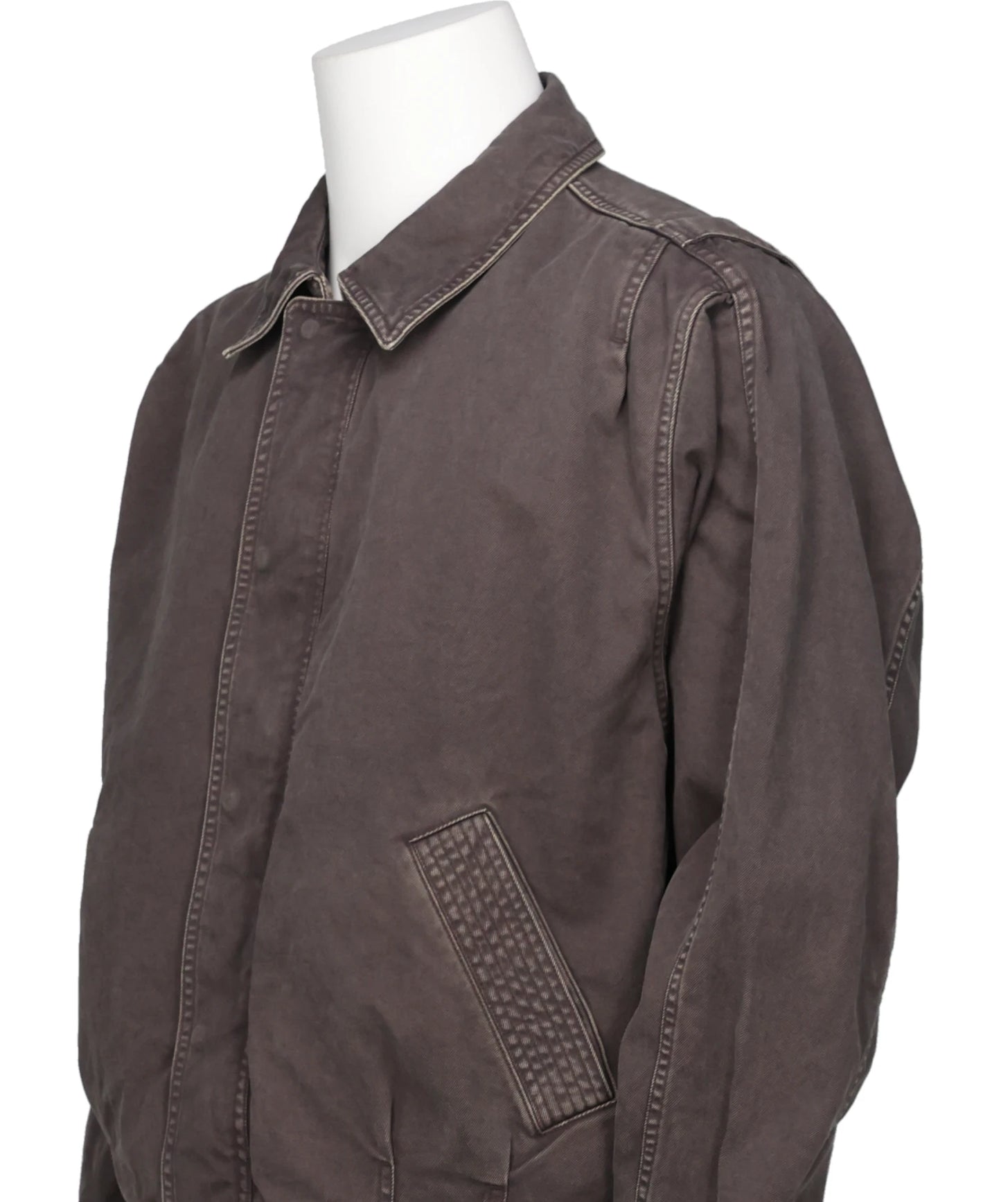 GARMENT-DYE BALLON SILHOUETTE BLOUSON