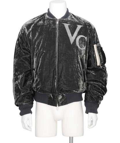 MASU(エムエーエスユー) 2026AW VC VELVET PUFFER BOMBER JACKET M26H9BL004