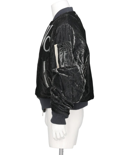 VC VELVET PUFFER BOMBER JACKET