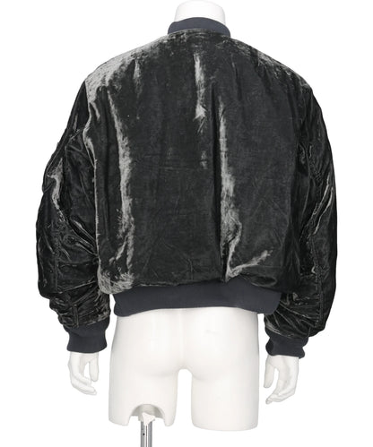 VC VELVET PUFFER BOMBER JACKET