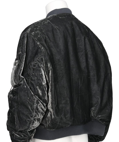 VC VELVET PUFFER BOMBER JACKET