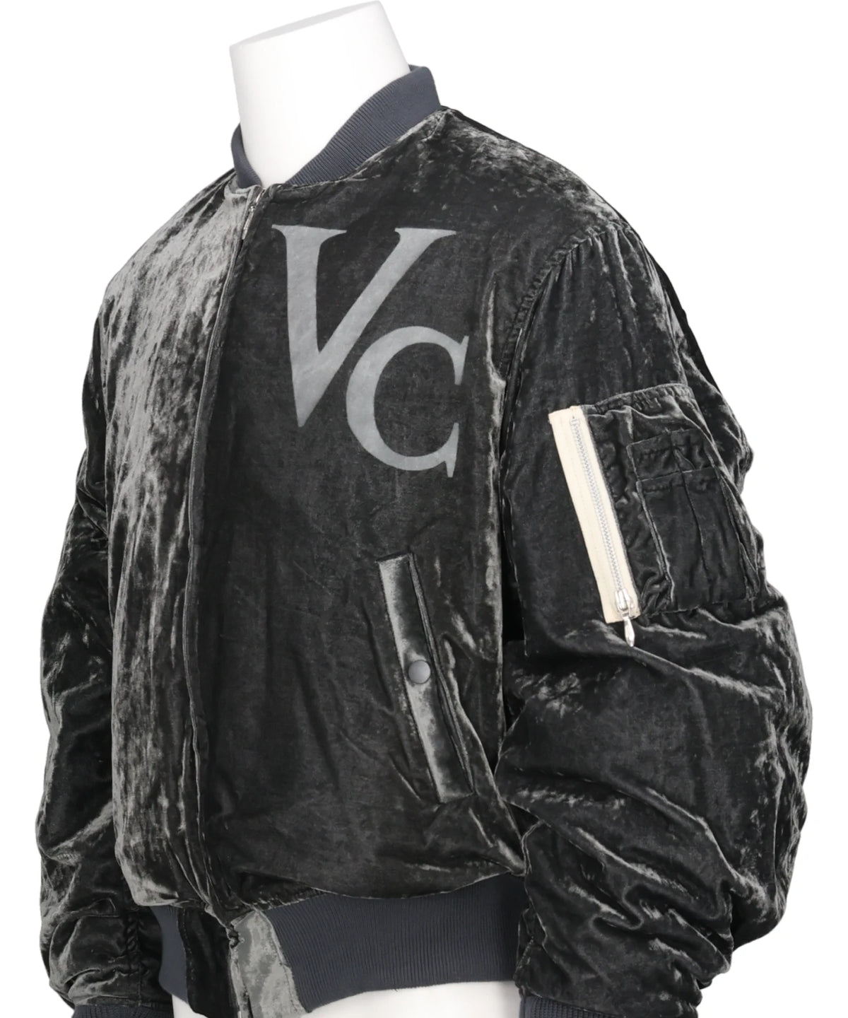 VC VELVET PUFFER BOMBER JACKET