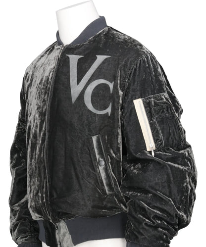 VC VELVET PUFFER BOMBER JACKET