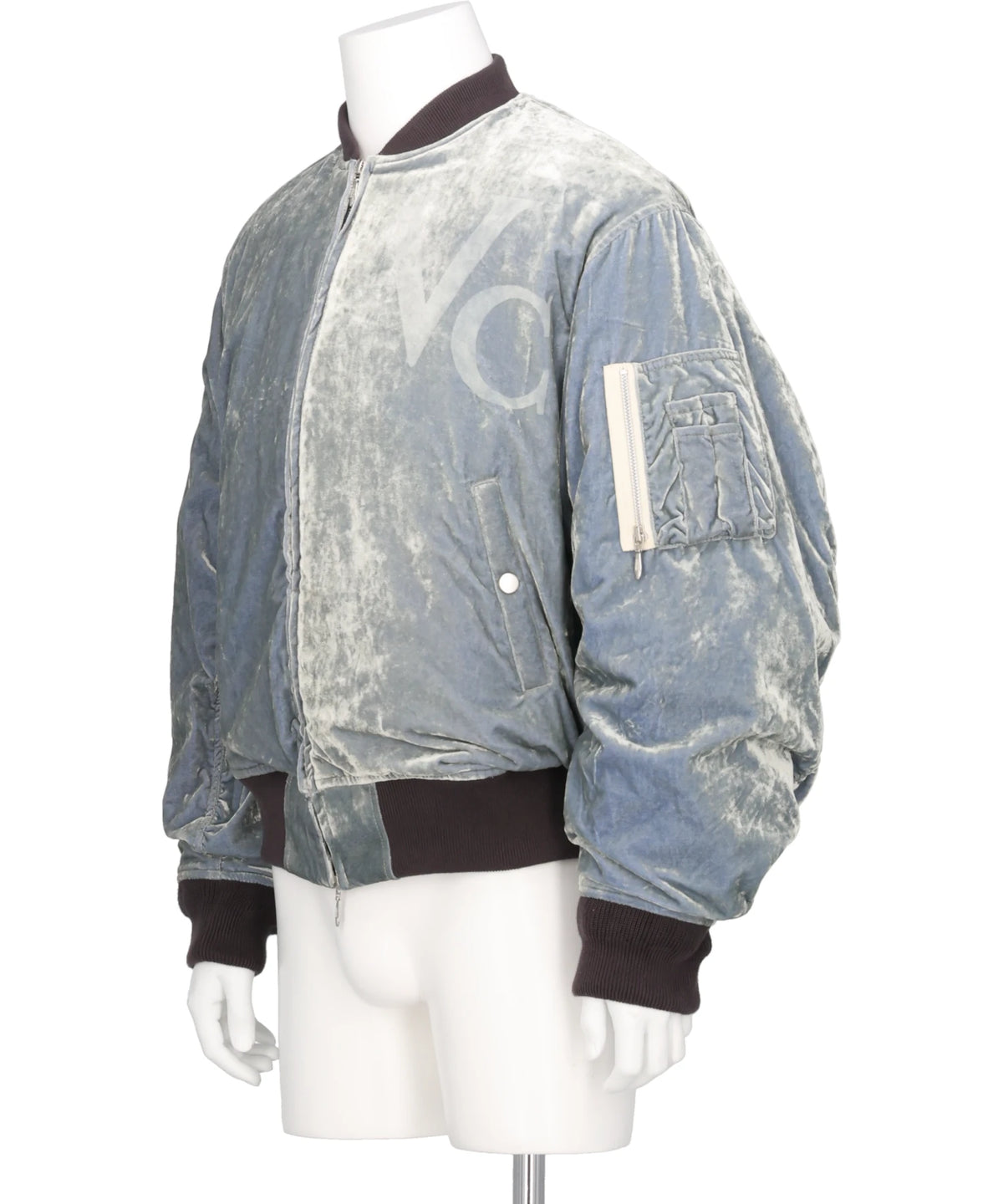 VC VELVET PUFFER BOMBER JACKET