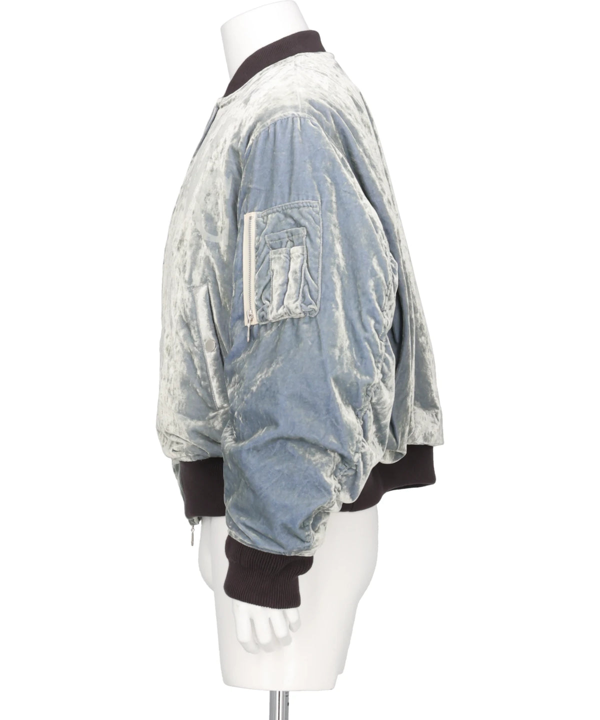 VC VELVET PUFFER BOMBER JACKET