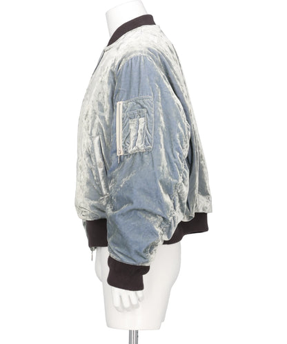 VC VELVET PUFFER BOMBER JACKET
