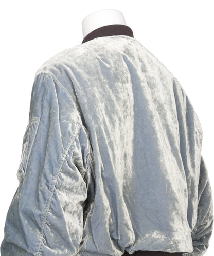 VC VELVET PUFFER BOMBER JACKET