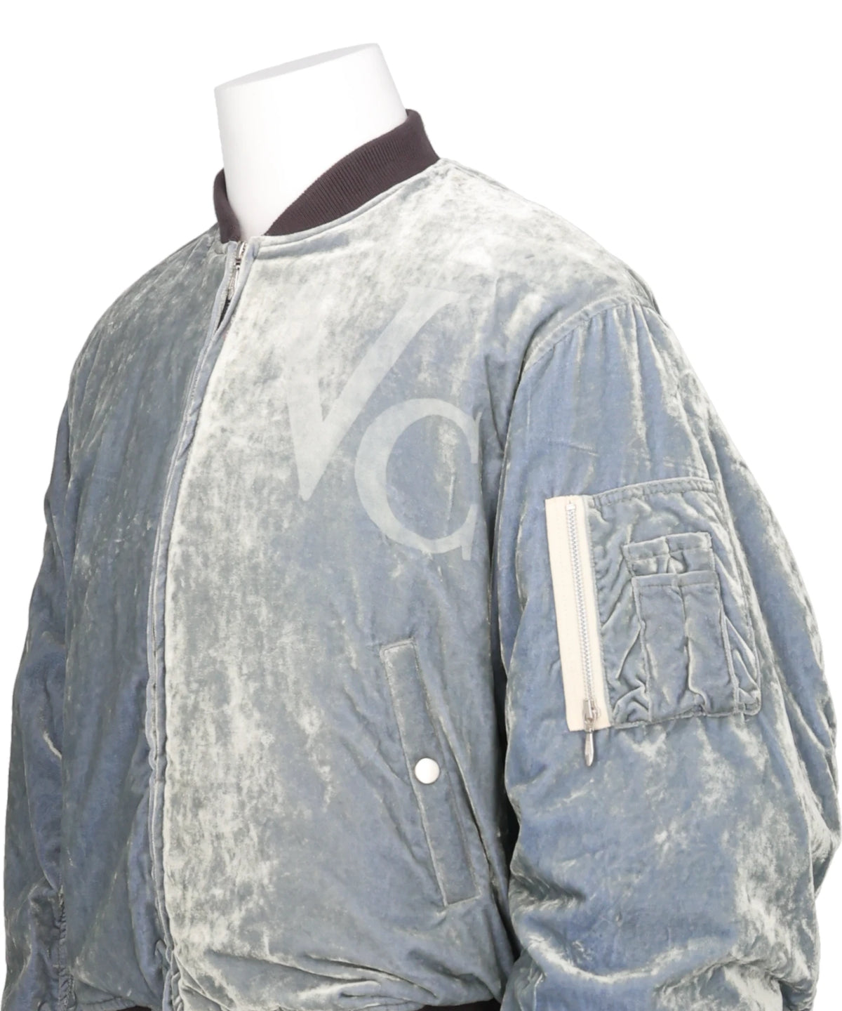 VC VELVET PUFFER BOMBER JACKET