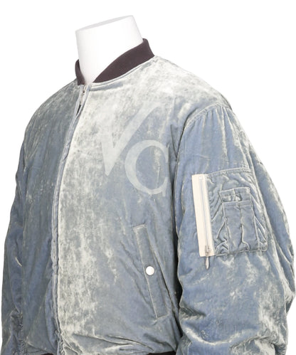 VC VELVET PUFFER BOMBER JACKET