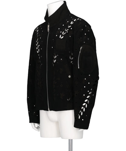 IVY HOLE LEATHER FLIGHT JACKET