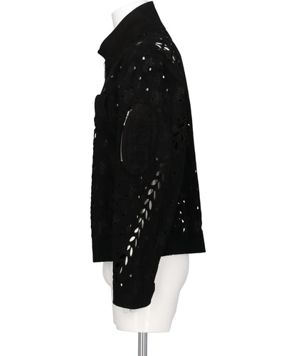 IVY HOLE LEATHER FLIGHT JACKET