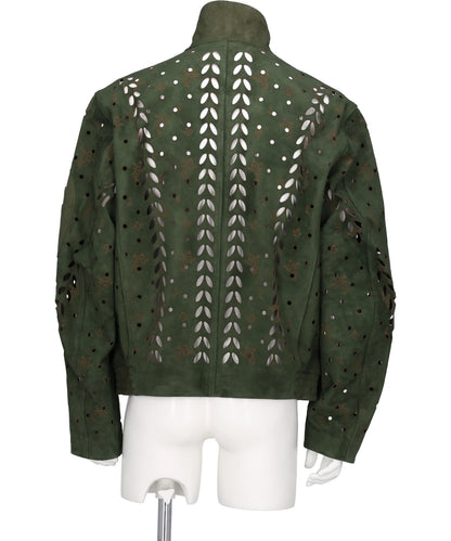 IVY HOLE LEATHER FLIGHT JACKET