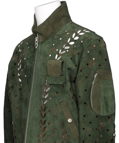 IVY HOLE LEATHER FLIGHT JACKET