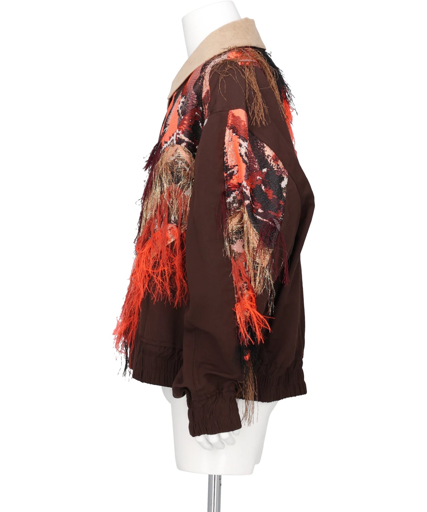FRINGE JACQUARD BLOUSON