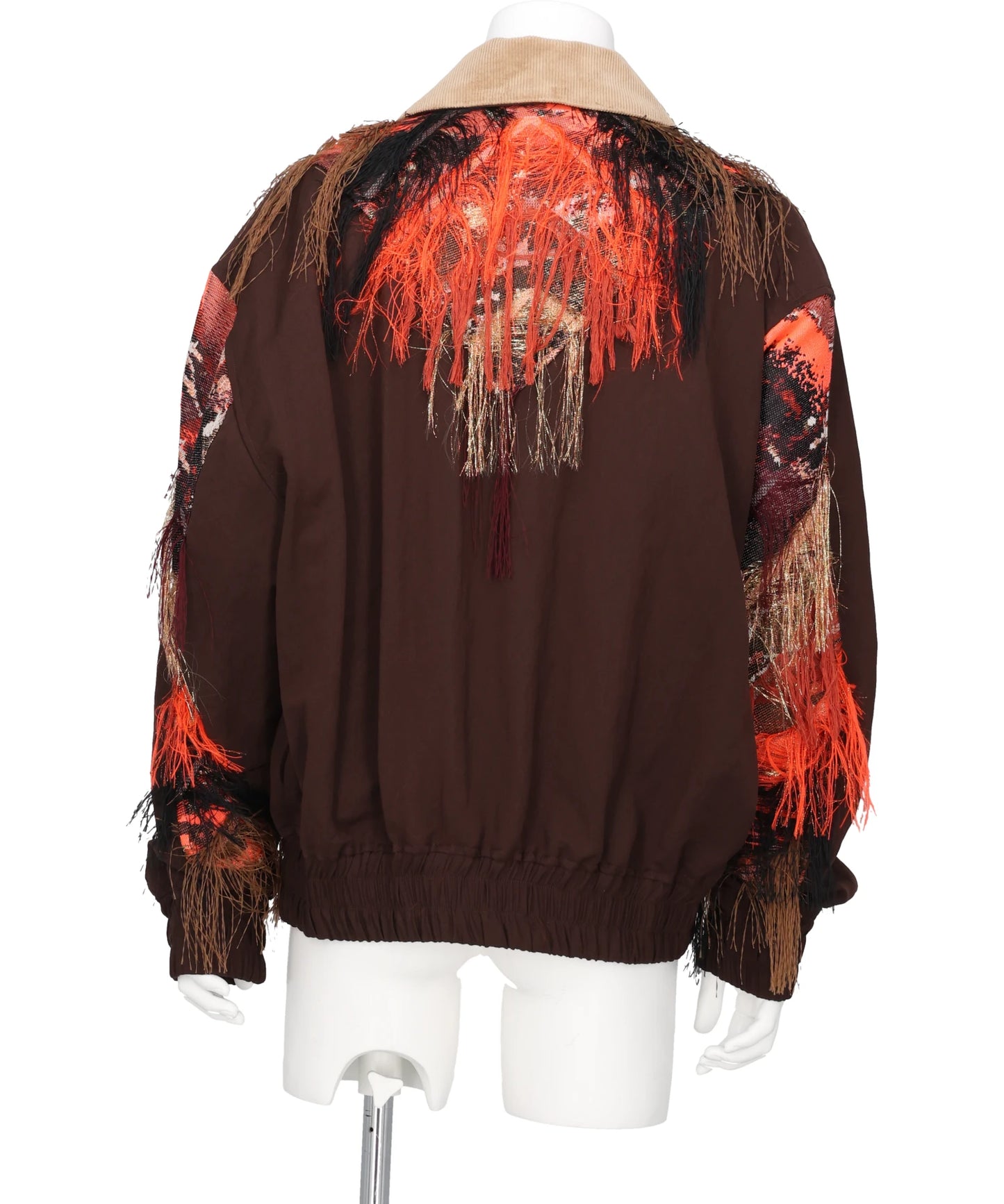 FRINGE JACQUARD BLOUSON