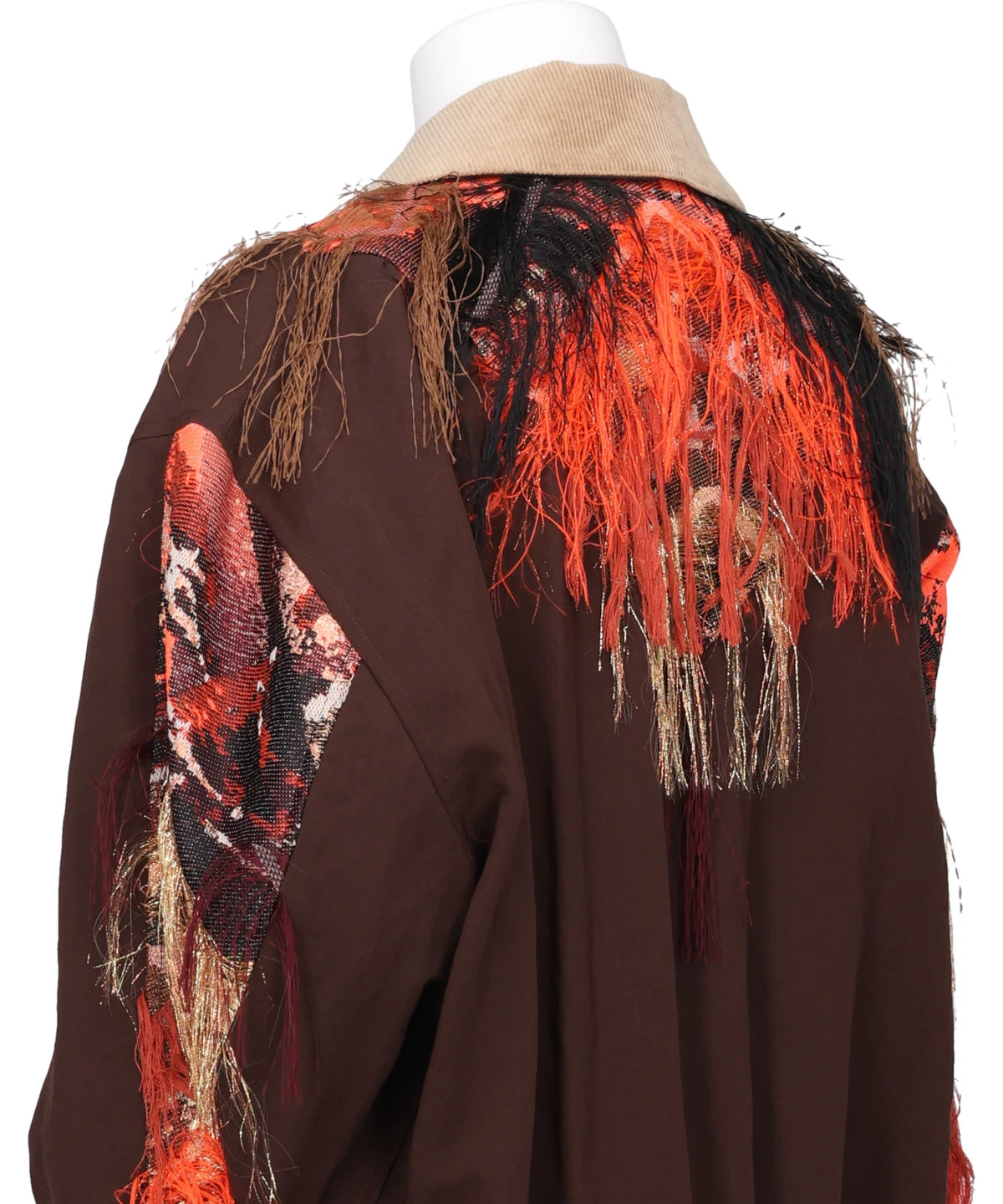 FRINGE JACQUARD BLOUSON