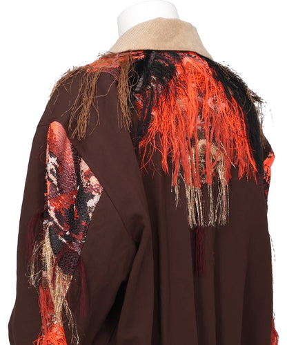FRINGE JACQUARD BLOUSON