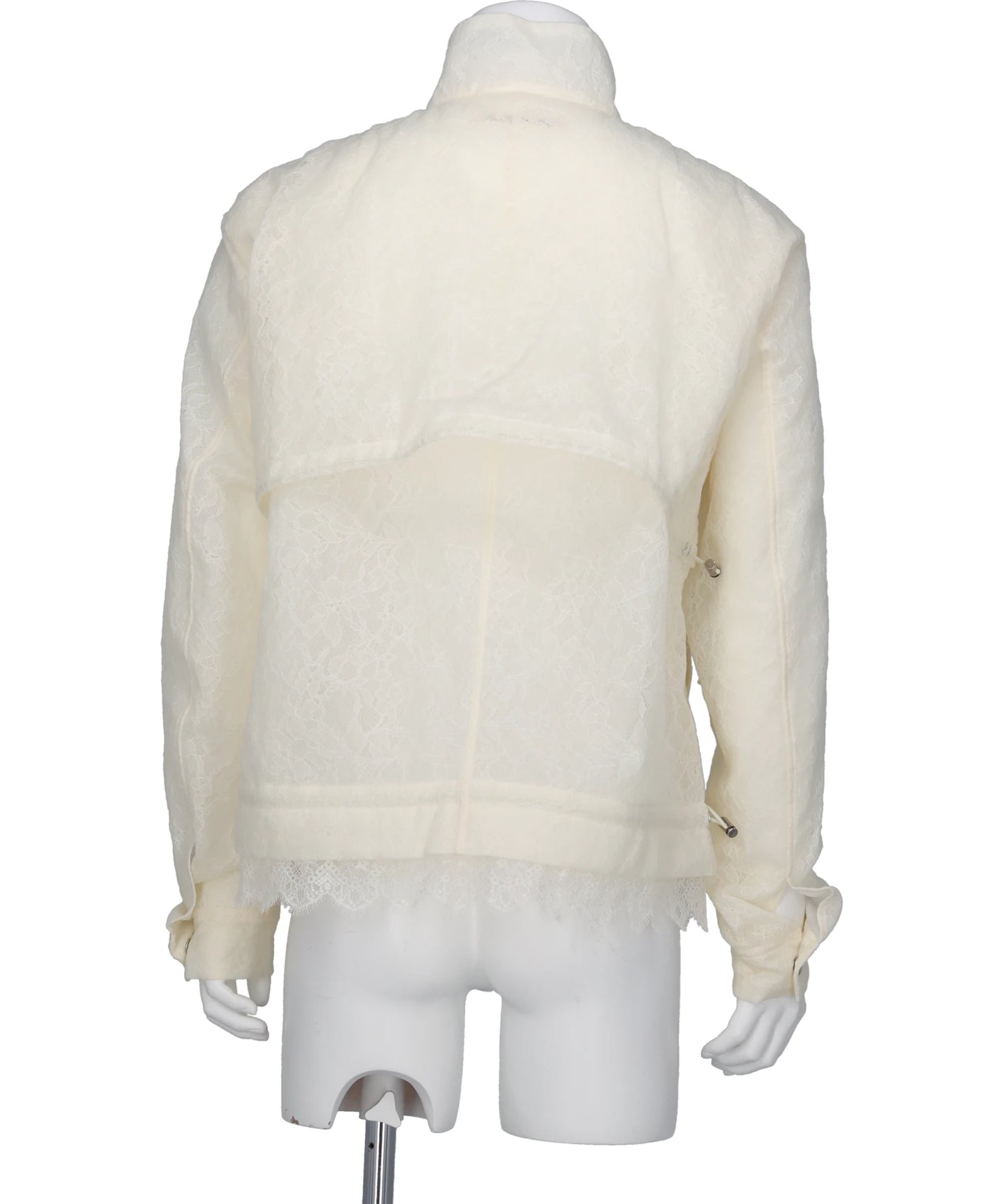 FUZZY LACE DRAWSTRING BLOUSON