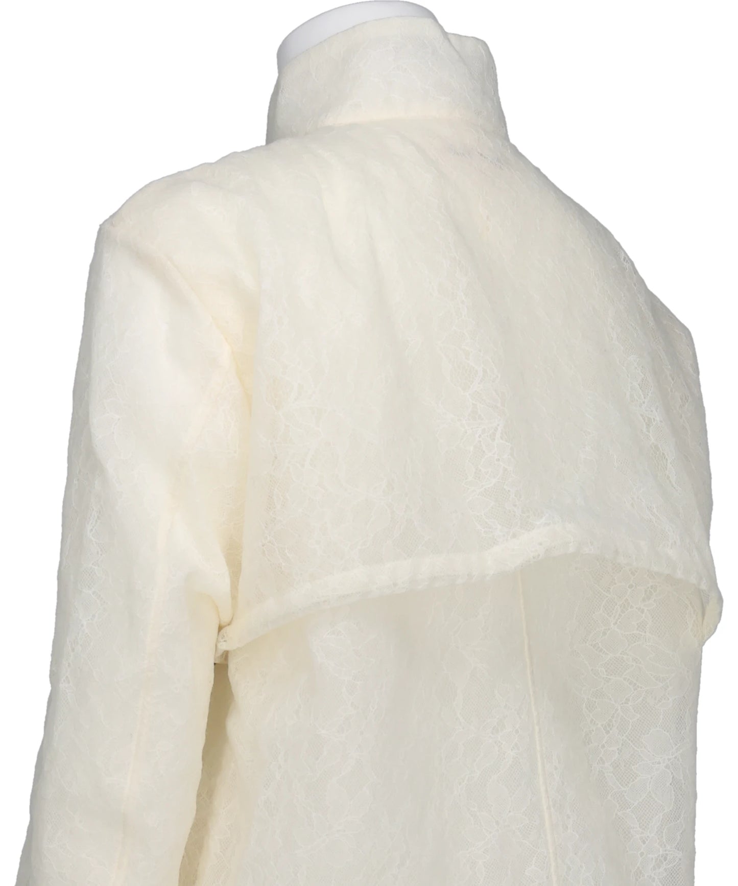 FUZZY LACE DRAWSTRING BLOUSON