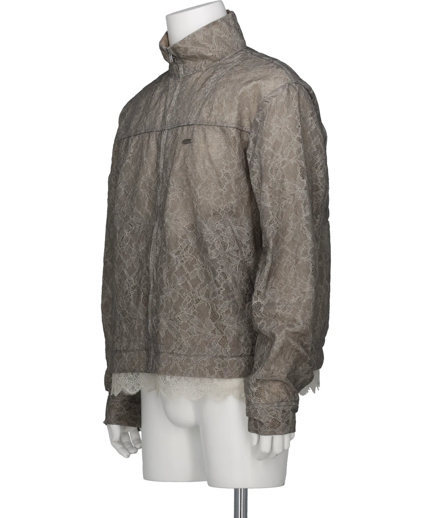 FUZZY LACE DRAWSTRING BLOUSON