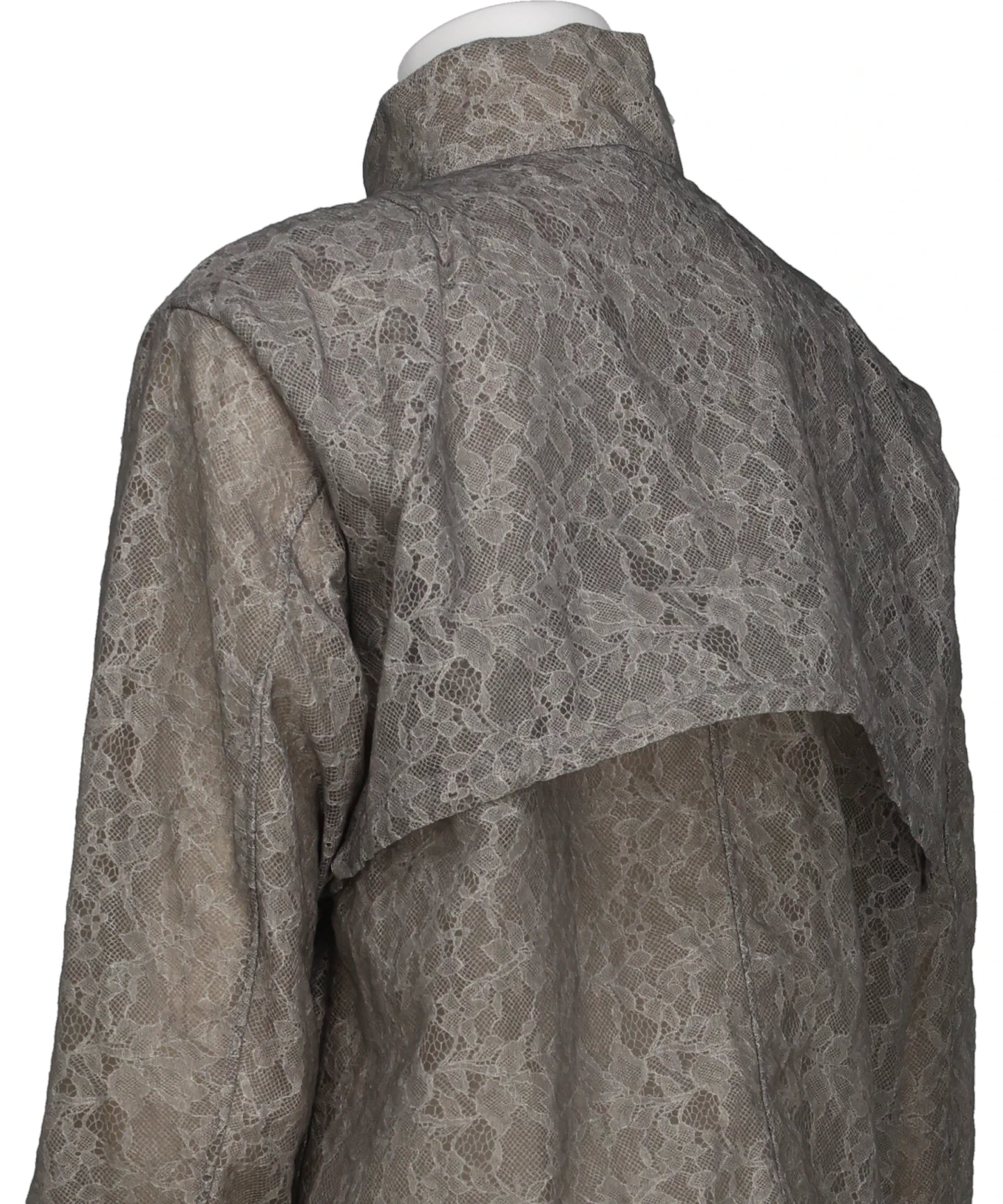FUZZY LACE DRAWSTRING BLOUSON