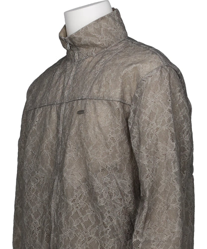 FUZZY LACE DRAWSTRING BLOUSON