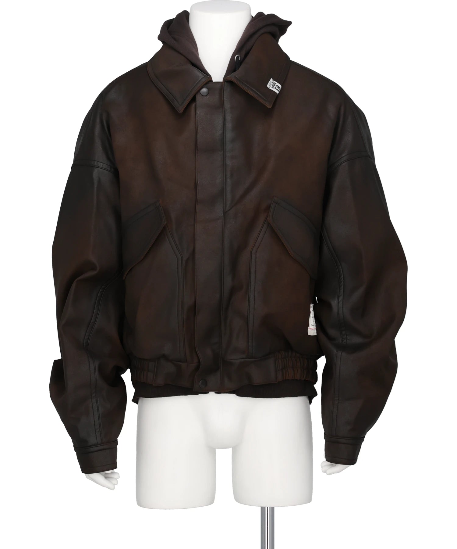 Maison MIHARA YASUHIRO(メゾンミハラヤスヒロ)LAYERED FAUX LEATHER BLOUSON