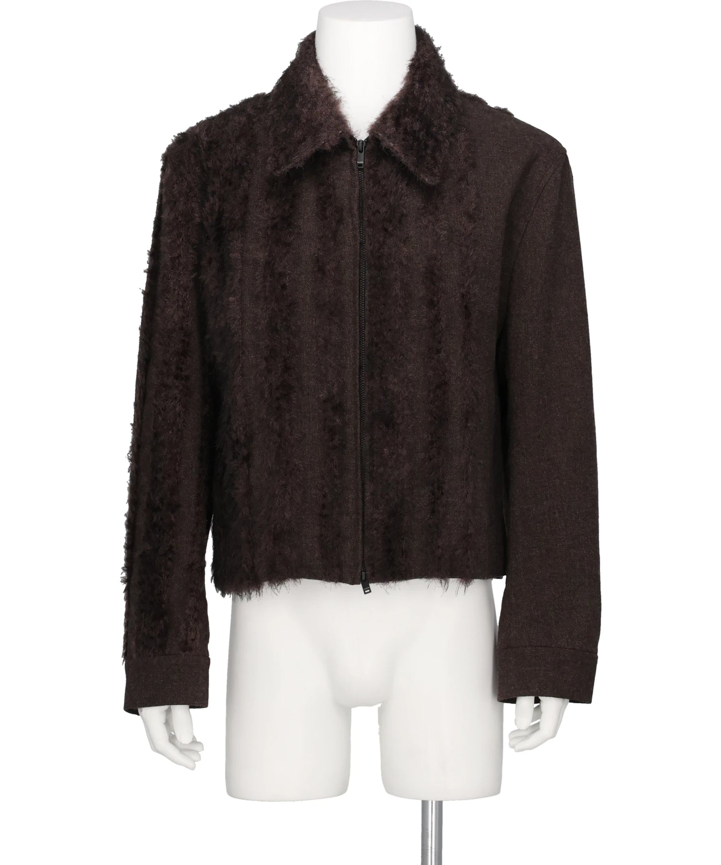 TAAKK(ターク)FUR TWEED ZIP BLOUSON