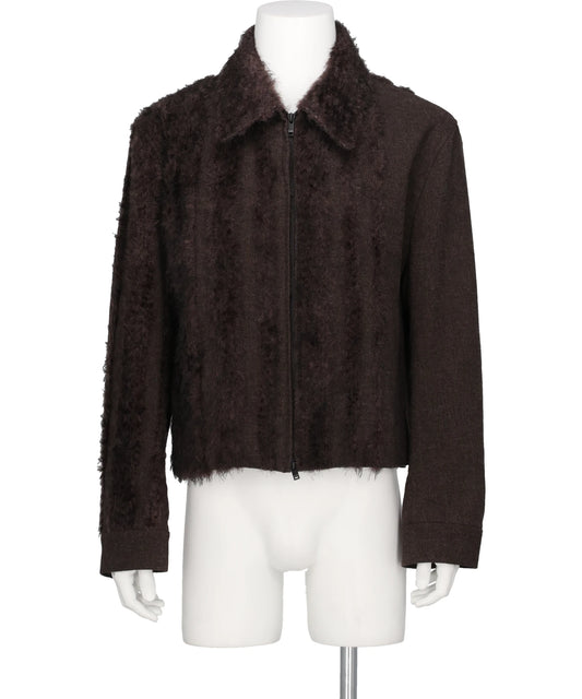 TAAKK(ターク)FUR TWEED ZIP BLOUSON