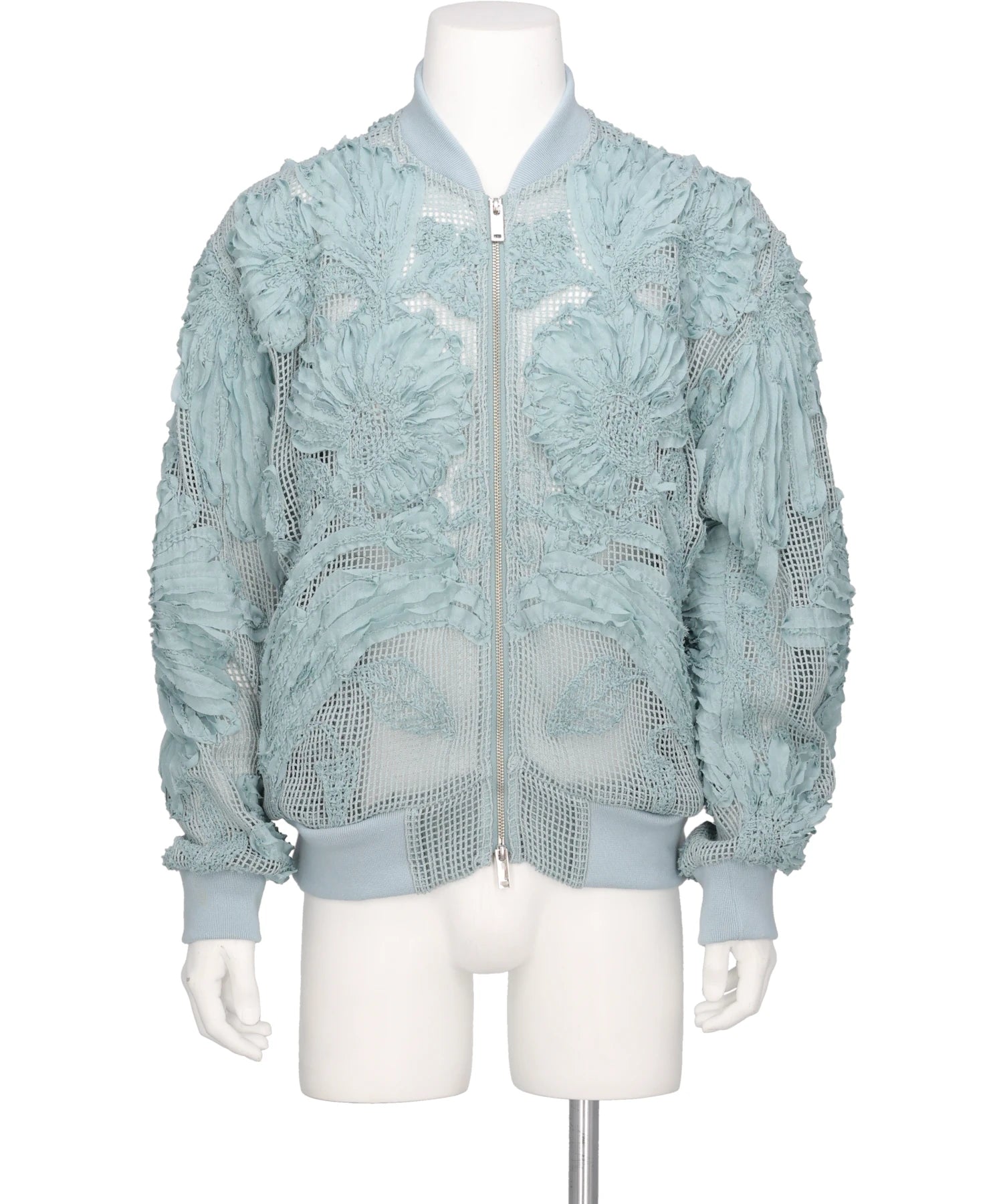 TAAKK(ターク)MESH EMBROIDERY ZIP BLOUSON