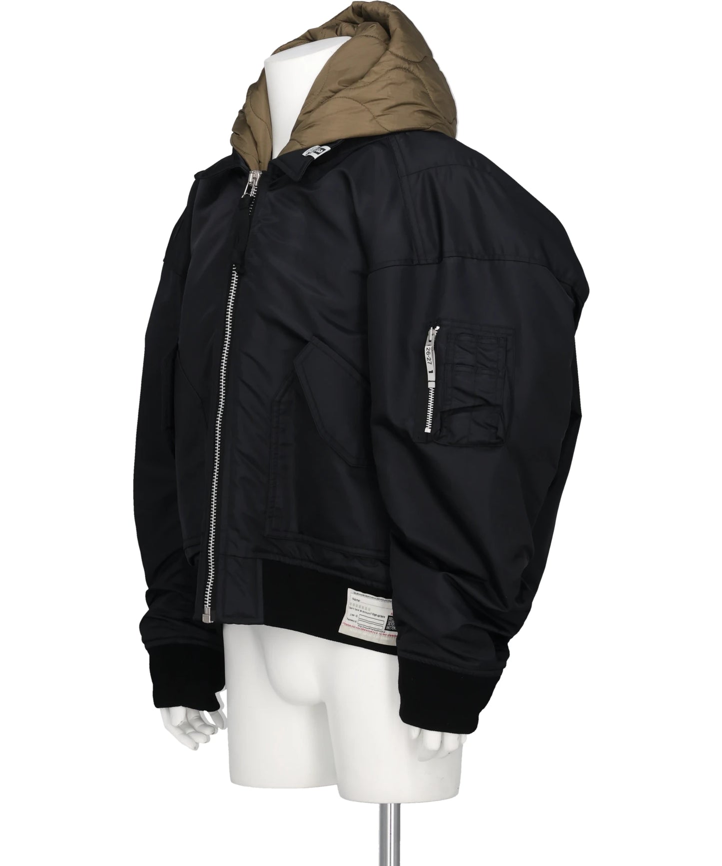 HOODED BOMBER JACKET