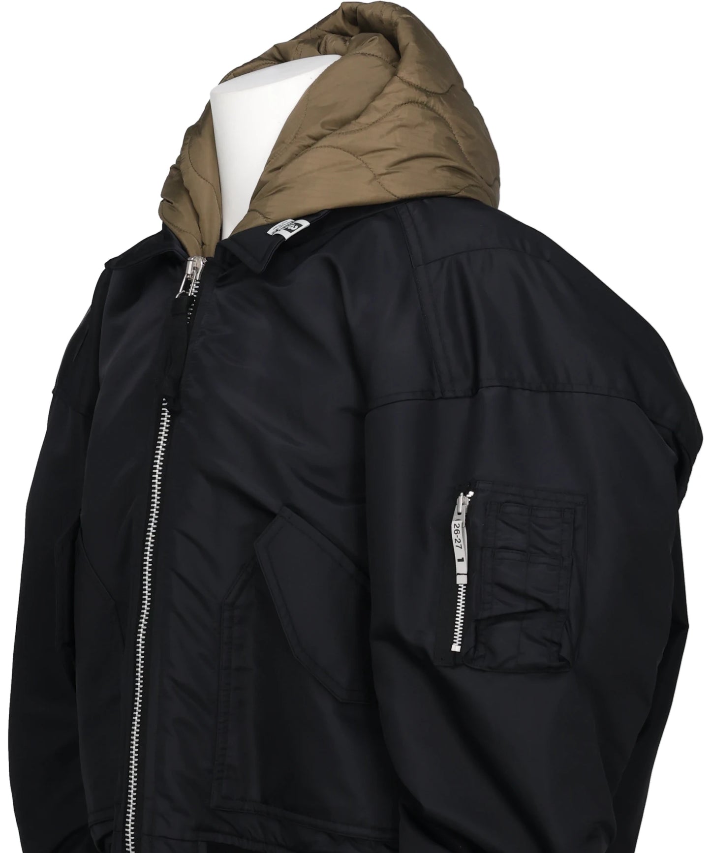 HOODED BOMBER JACKET