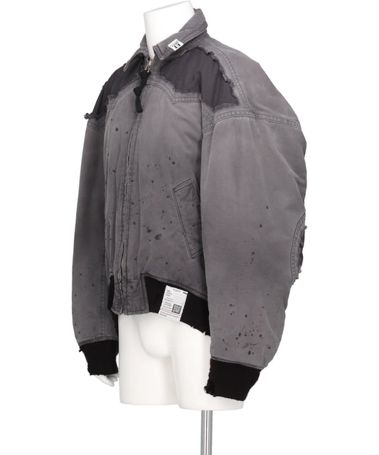 DAMAGED BACK SATIN BL