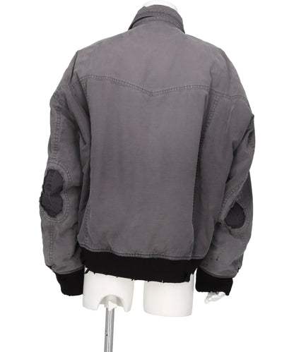 DAMAGED BACK SATIN BL