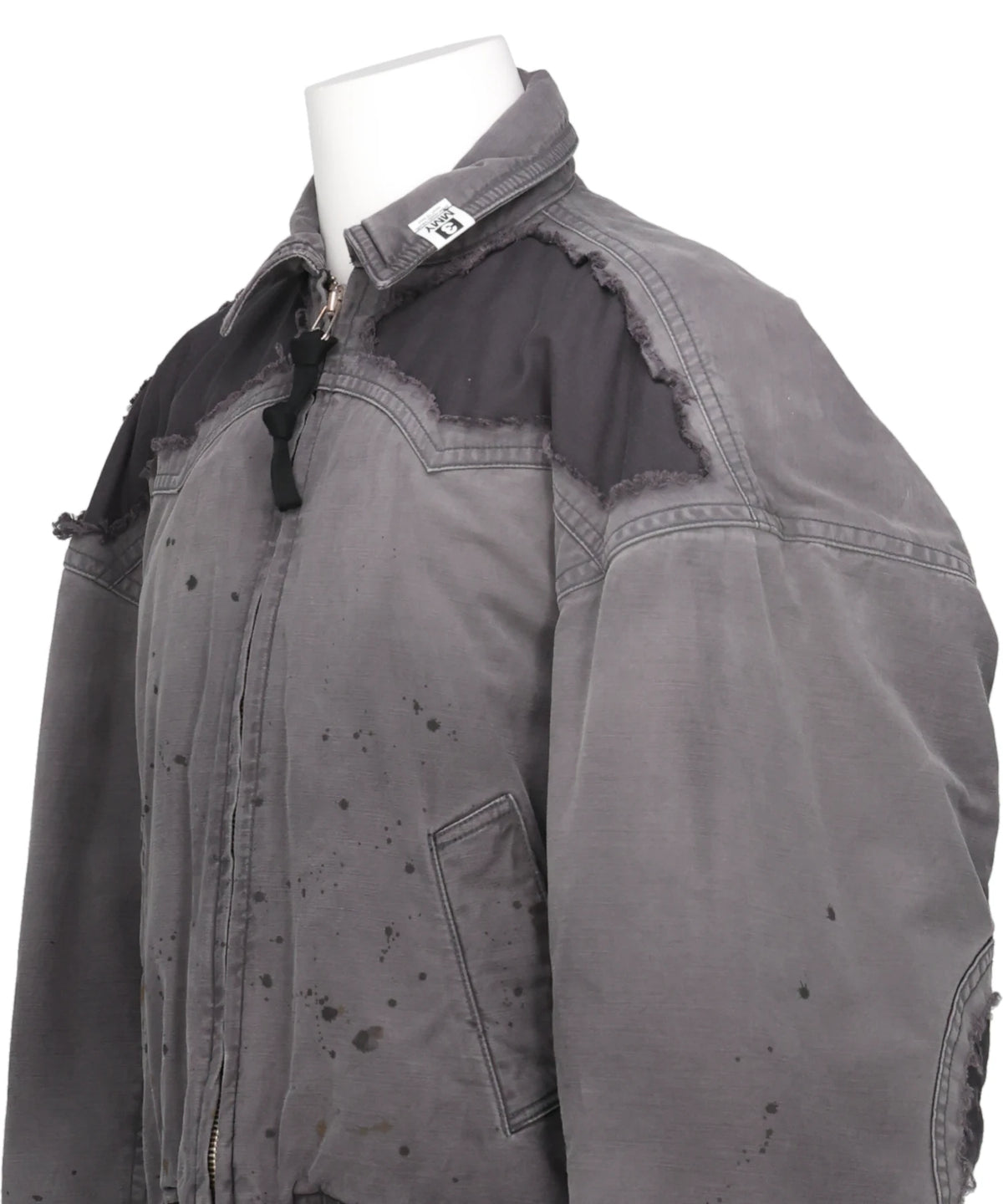 DAMAGED BACK SATIN BL