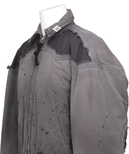 DAMAGED BACK SATIN BL
